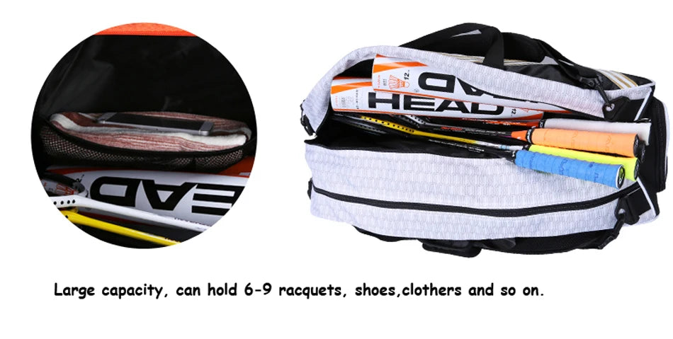 Original HEAD Tennis Bag Large Capaicity Tennis Rackets Bag