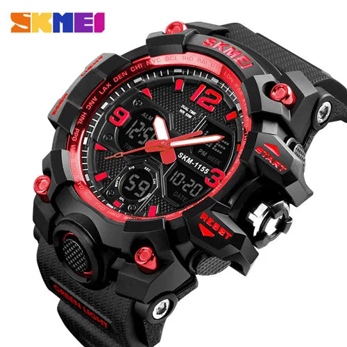 SKMEI Luxury Denim Style Sports Watches Men Digital Quartz Watch