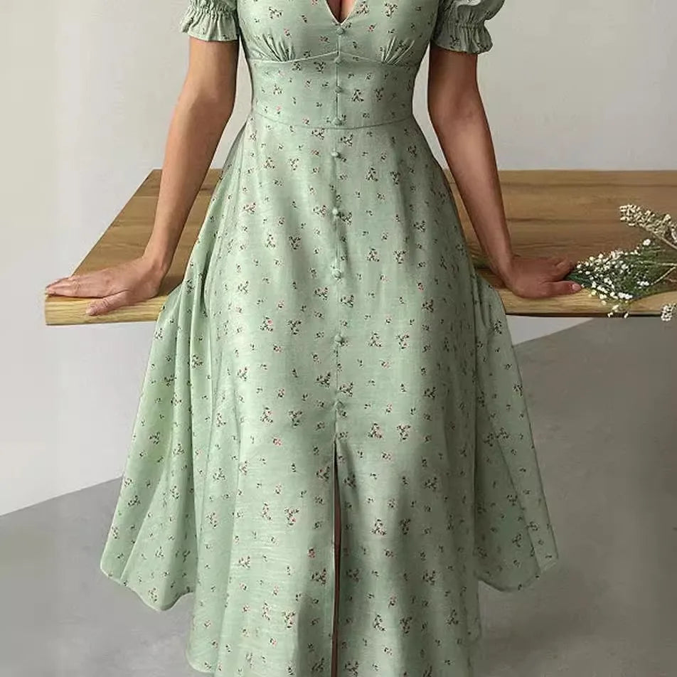 Summer Women Casual Loose Long Dress Holiday Dress for Woman