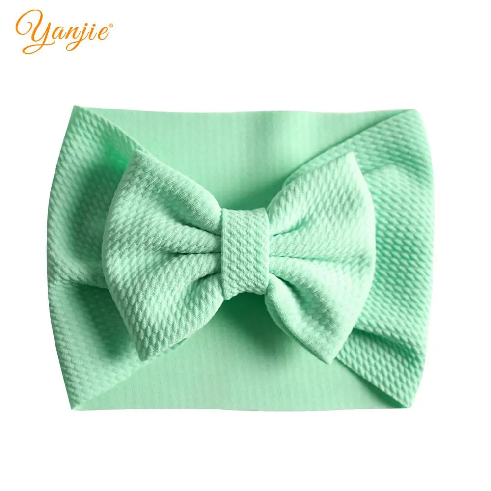 New Turban Fashion 5'' Hair Bows Headband for Kids Headwrap