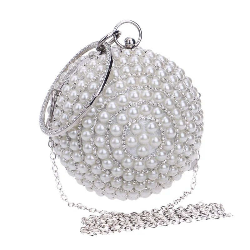 Women's Pearl Beaded Evening Bags  Pearl Beads Clutch Bags