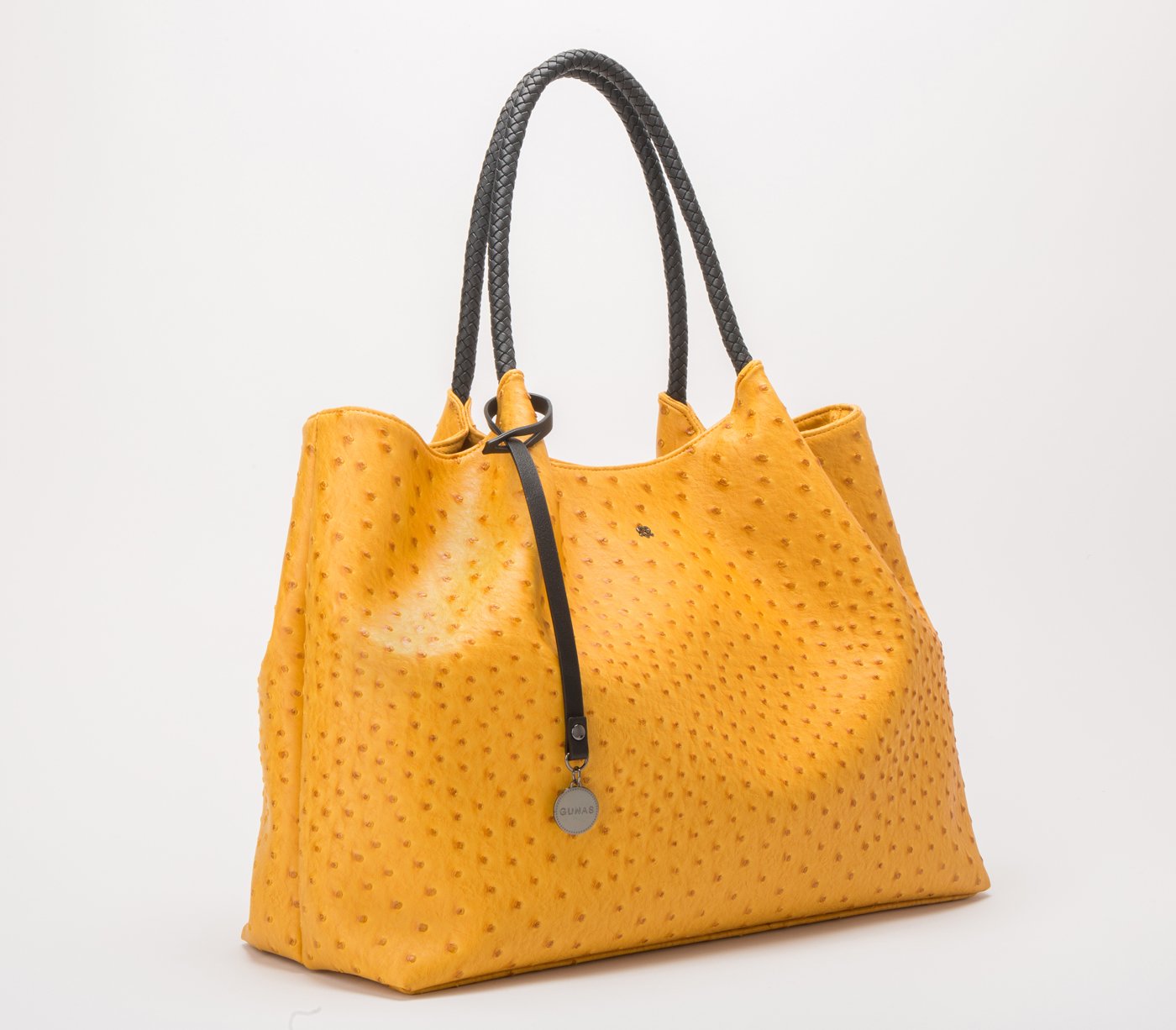 Naomi - Yellow Vegan Leather Tote Bag