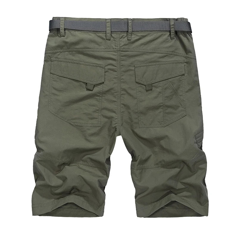 Waterproof Military Shorts Men Thin Material Cargo Short Pants