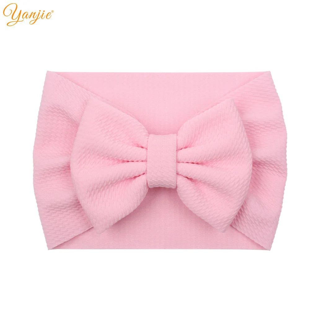 New Turban Fashion 5'' Hair Bows Headband for Kids Headwrap