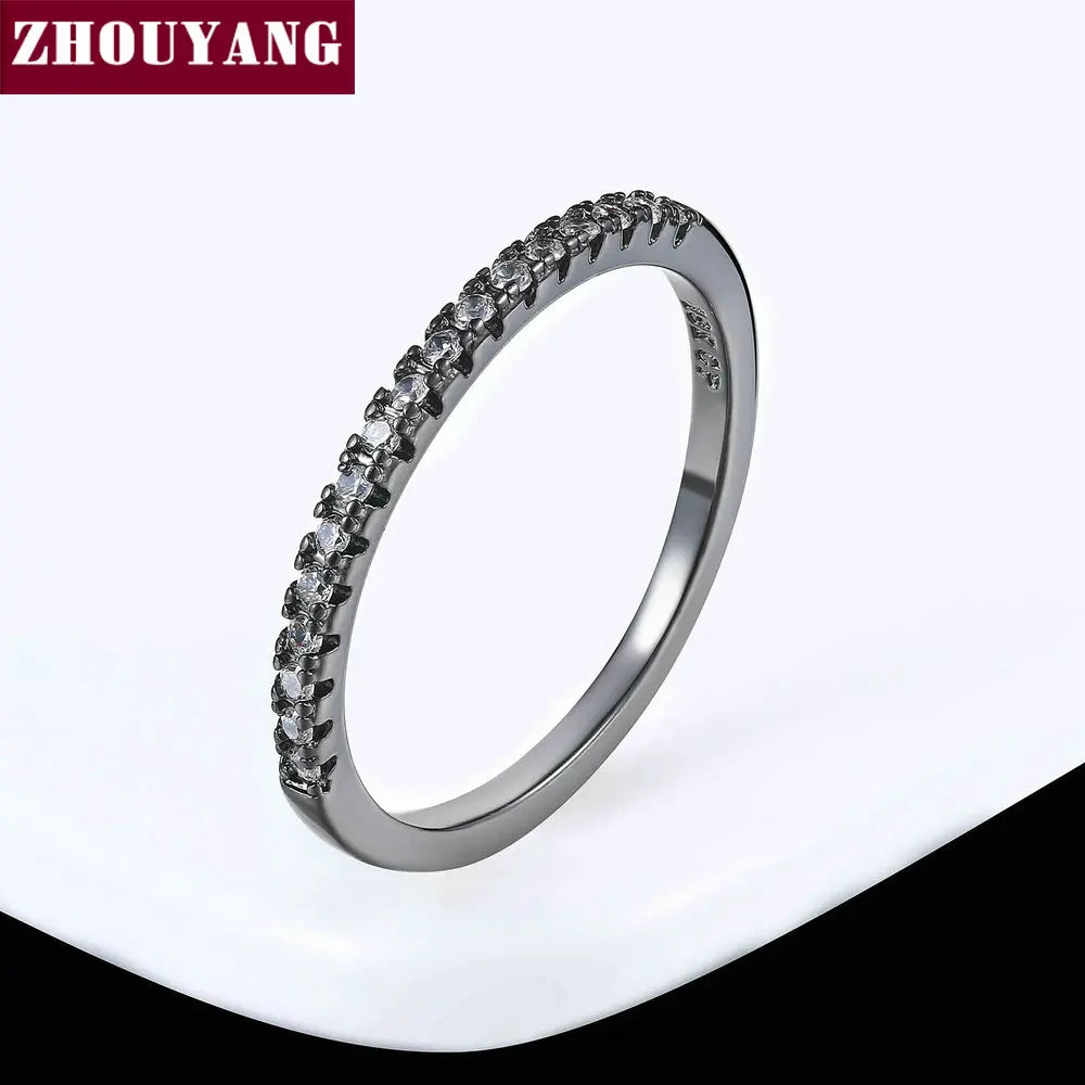 Wedding Ring for Women Man Concise Classical Multicolor Mini Cubic Jewelry