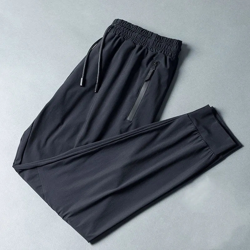 Trousers Casual Jogging Sports Pants Breathable Elastic Waistband