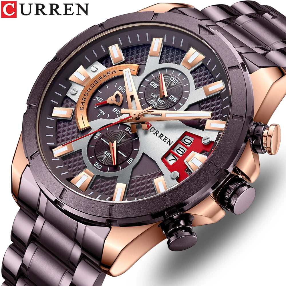 Stainless Steel Watches Sport Men's Wristwatches Relogio Masculinoa