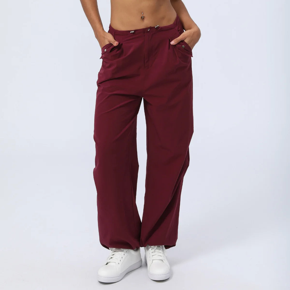 Sports Pants Custom Women's Clothings Loose Straight Trousers Casual High Waist