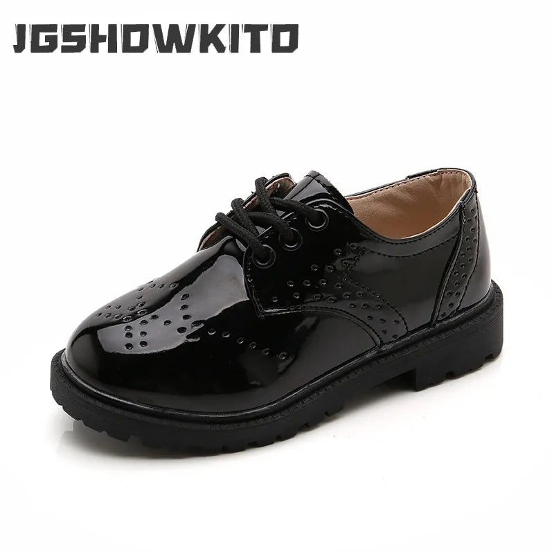 Shoes for Boys Girls British Style Children's Casual Sneakers Leather