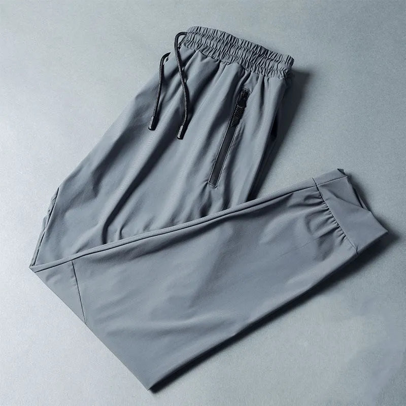 Trousers Casual Jogging Sports Pants Breathable Elastic Waistband