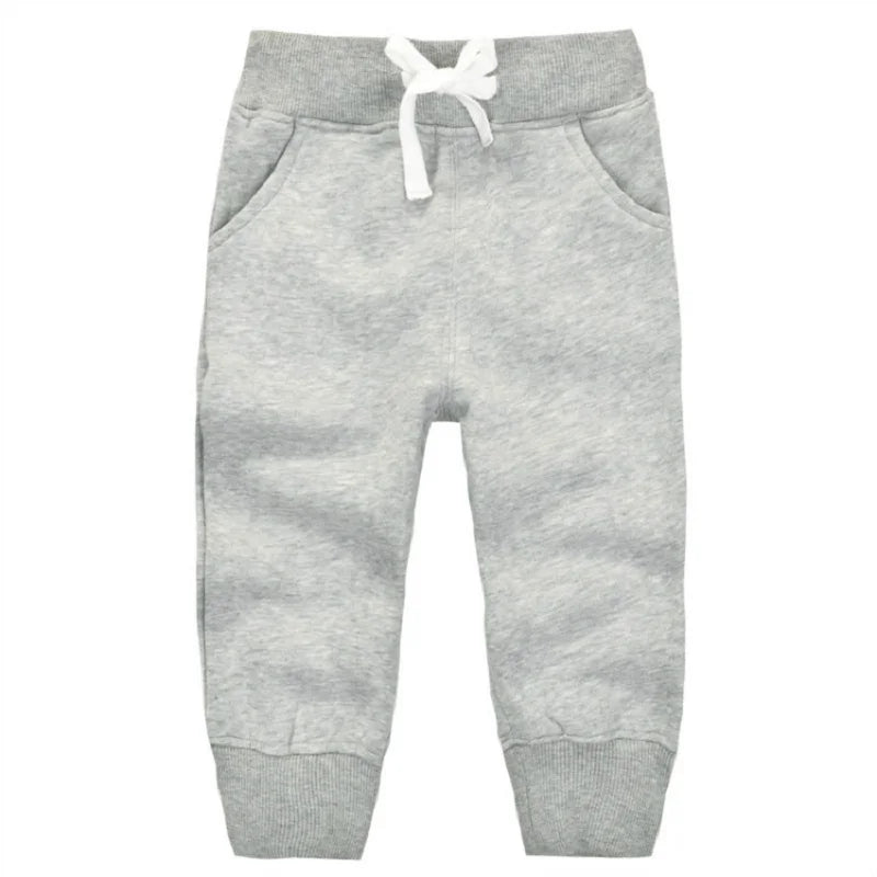 Winter Warm Velvet Sweatpants for 1-5 Yeas Babies Boys Girls Casual Sport Pants