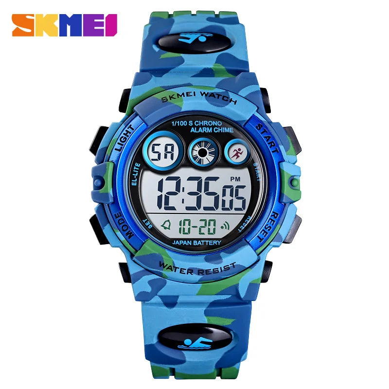 SKMEI Children LED Electronic Digital  waterproof Stop Watch