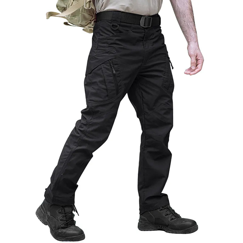 TACVASEN Zipper Pockets Pants Safari Clothing Men‘s Outdoor Cargo Pants