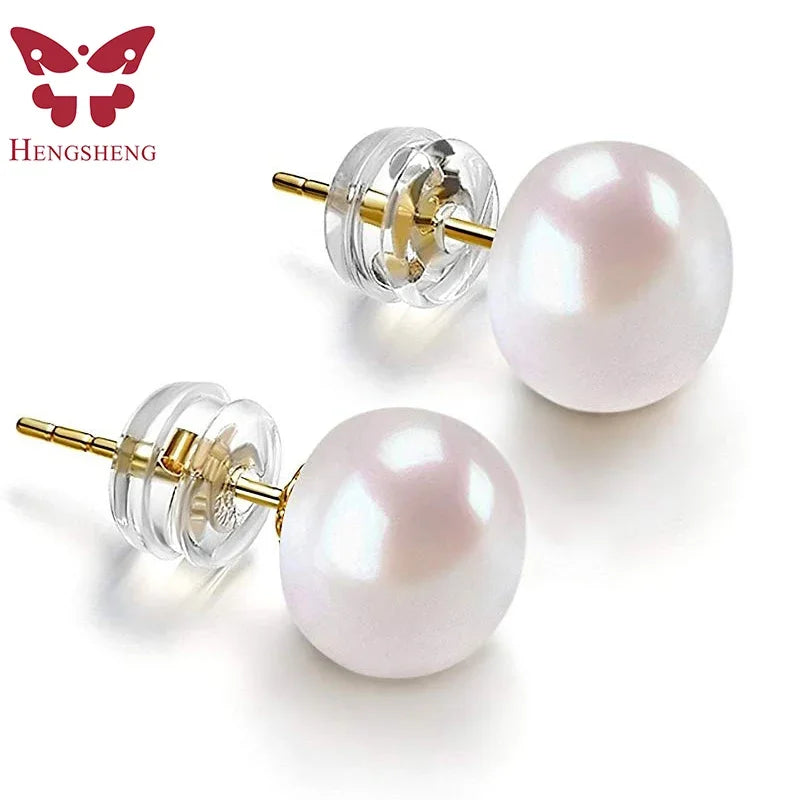 White Cultured Freshwater Pearl Earrings for Women