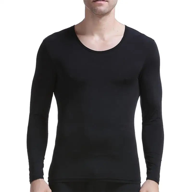 Men's Undershirt Thermal Super Thin Men Ice Silk Underwear Sheer T Shirts