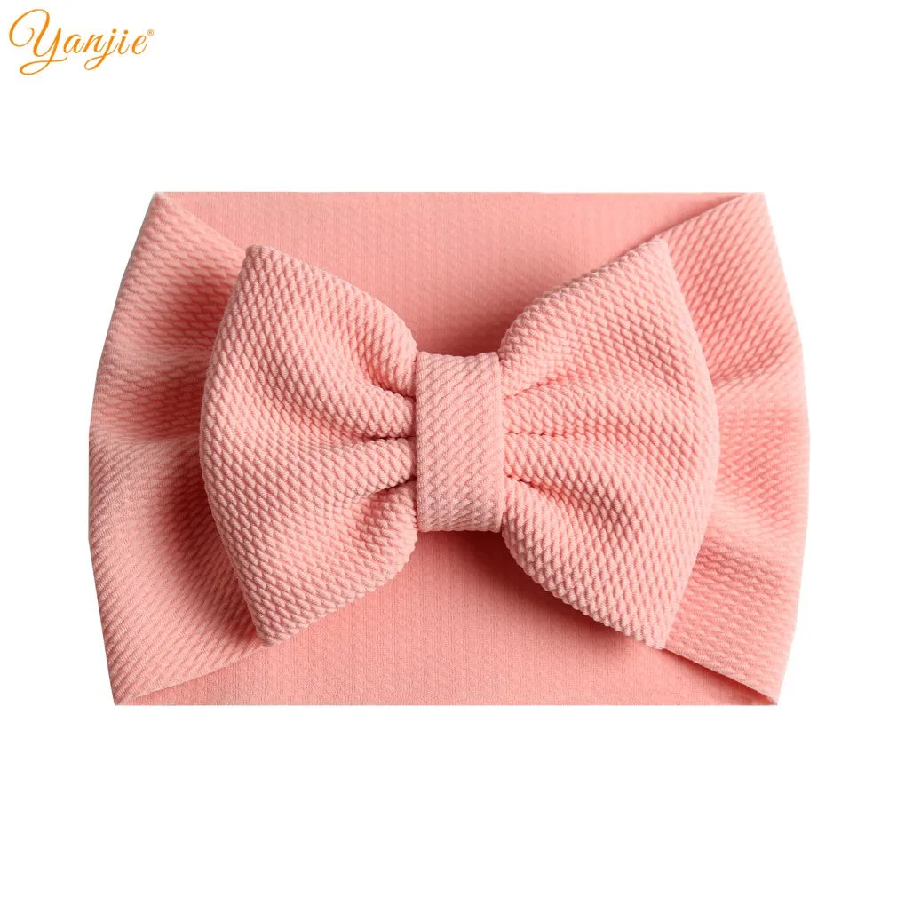 New Turban Fashion 5'' Hair Bows Headband for Kids Headwrap