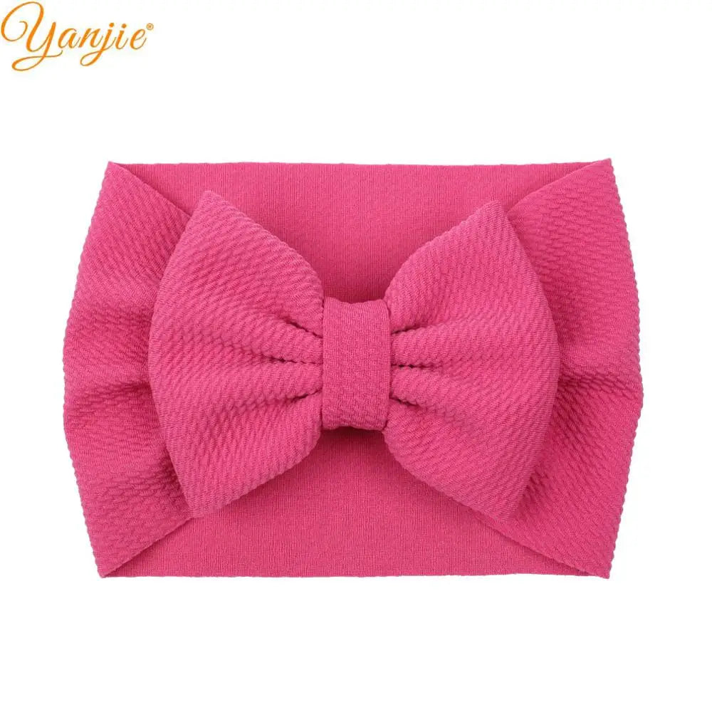 New Turban Fashion 5'' Hair Bows Headband for Kids Headwrap