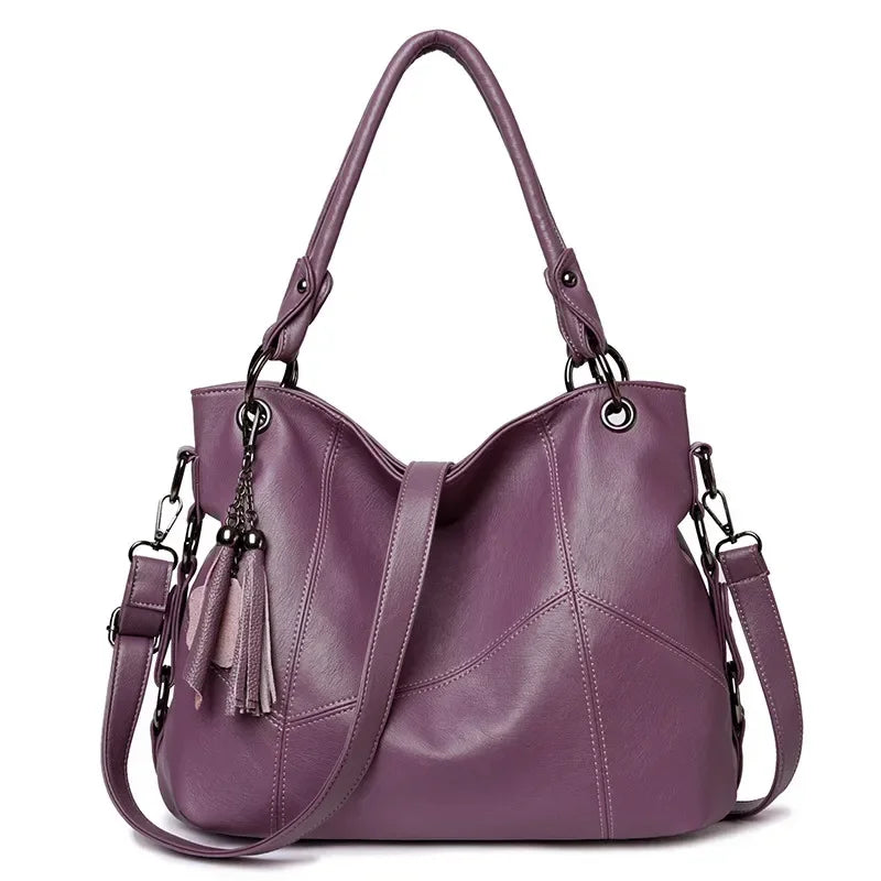 Soft Leather Tassel Luxury Handbags Women Bags