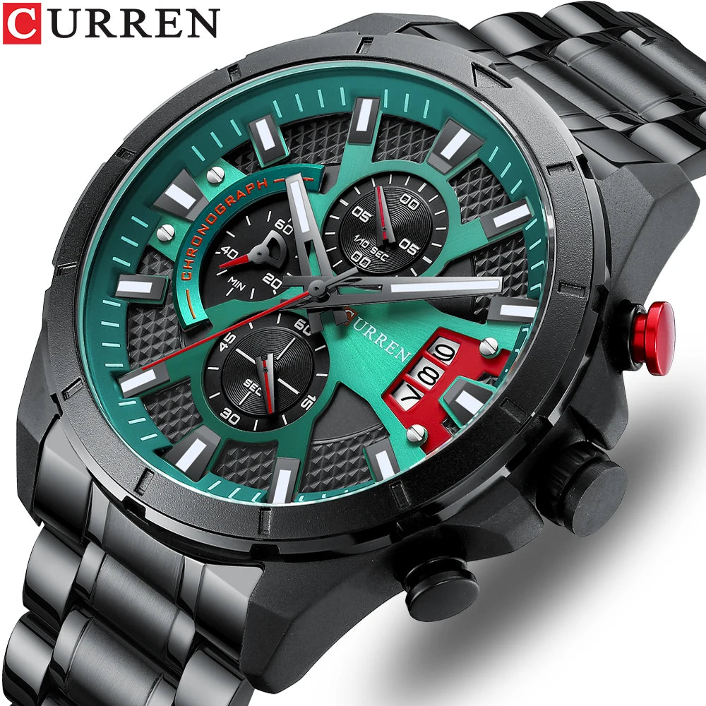 Stainless Steel Watches Sport Men's Wristwatches Relogio Masculinoa