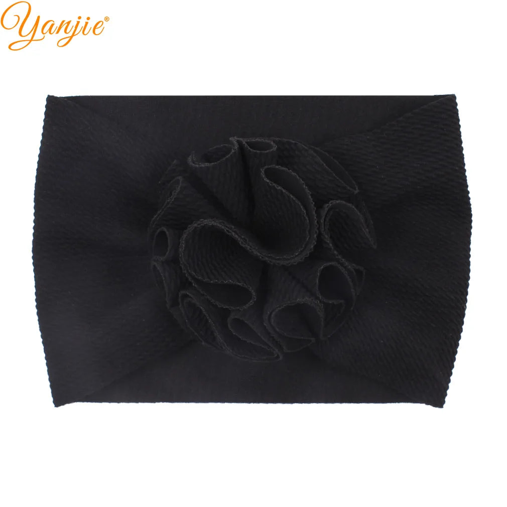 New Turban Fashion 5'' Hair Bows Headband for Kids Headwrap