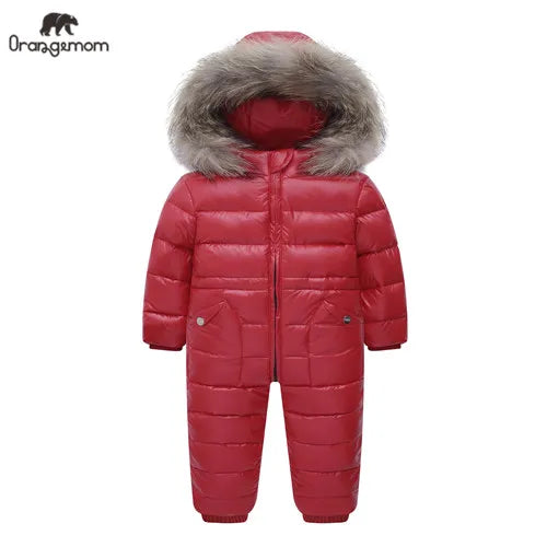 Russian Winter Children's Clothing Down Jacket Boys Outerwear