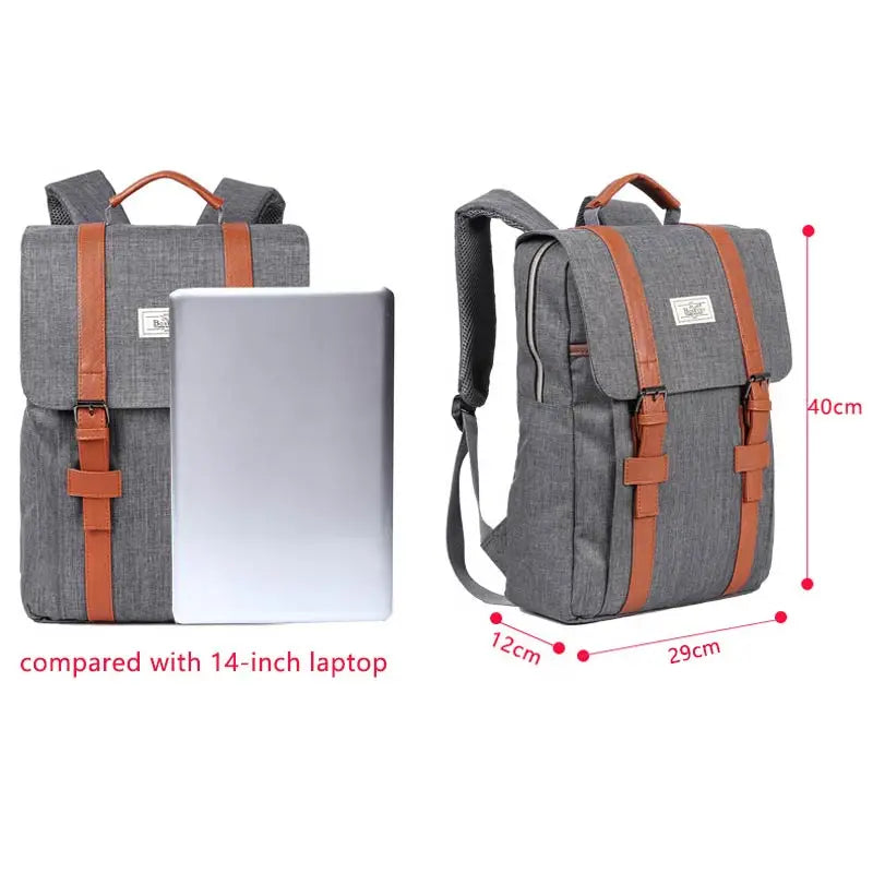 Vintage Unisex Canvas Backpacks School Bags Large Capacity Laptop Backpack