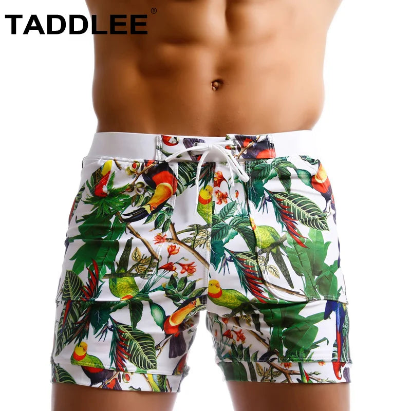 Taddlee Brand Men Swimwear Swimsuits Beach Board Shorts Boxer