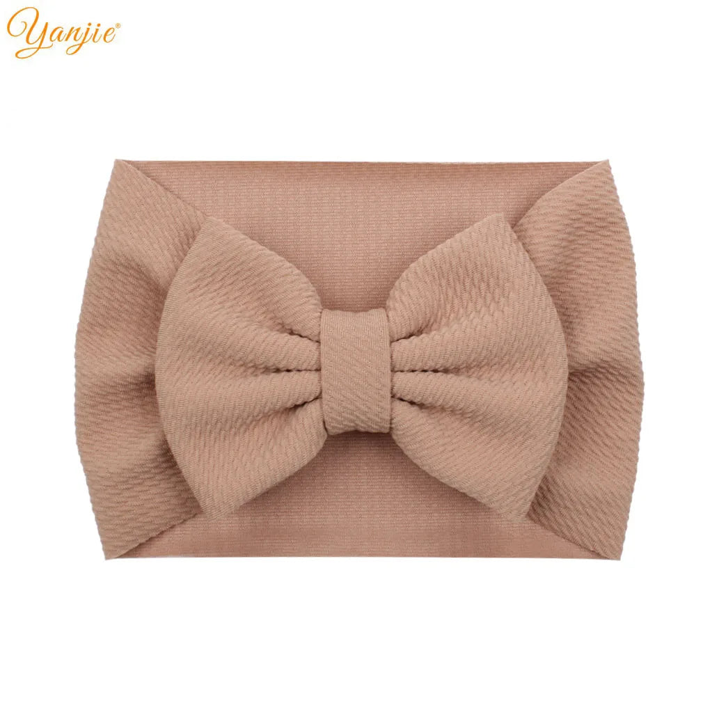 New Turban Fashion 5'' Hair Bows Headband for Kids Headwrap