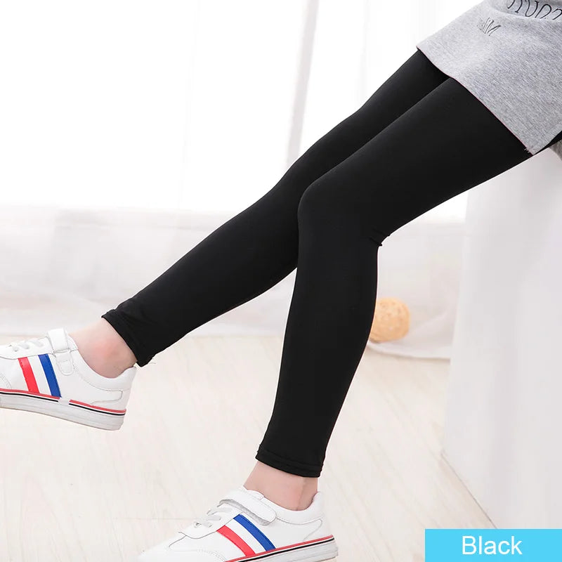 SheeCute Spring Autumn Girls Full Length Skinny Canndy Color Leggings