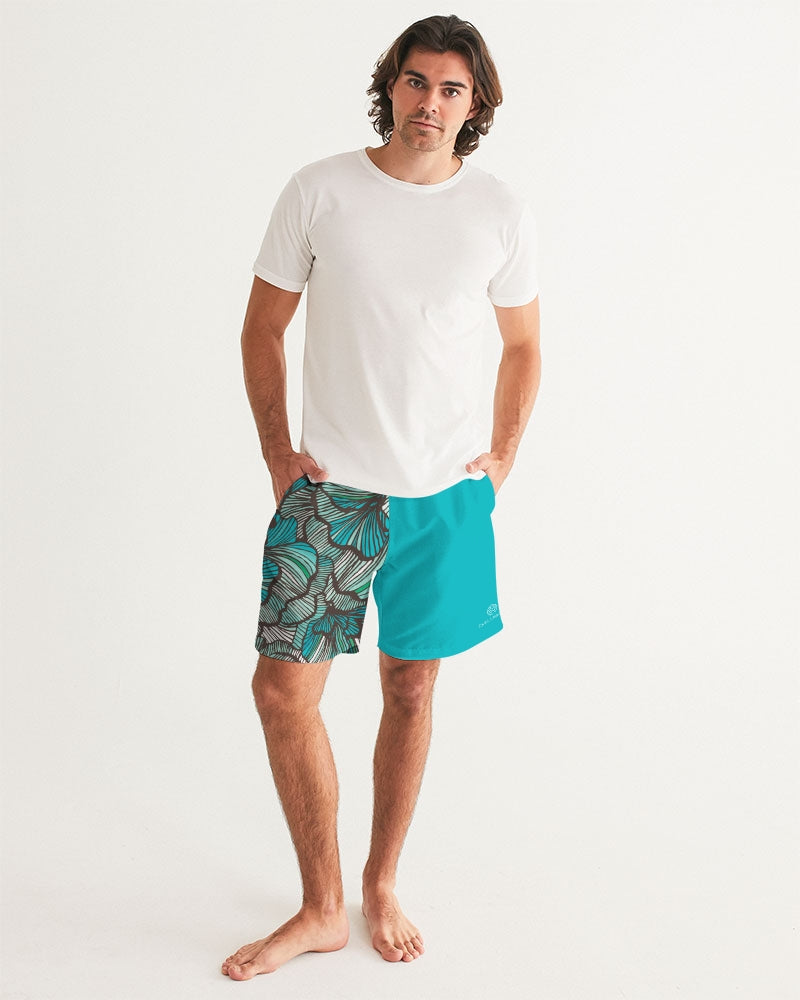 Sea Petal Swirls 7" Classic Men Swim Trunk