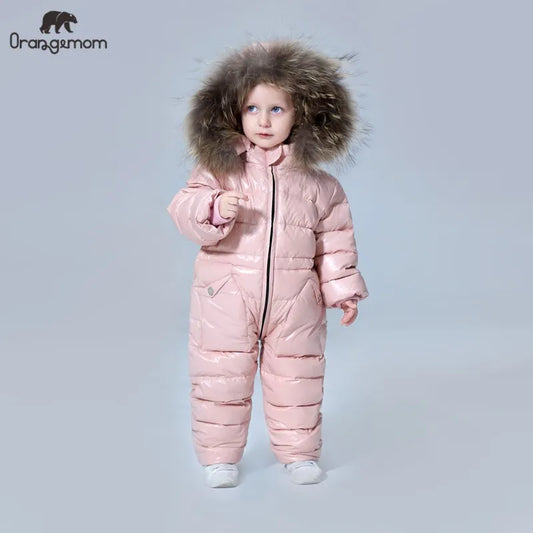 Russian Winter Children's Clothing Down Jacket Boys Outerwear