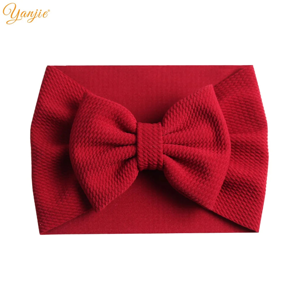 New Turban Fashion 5'' Hair Bows Headband for Kids Headwrap