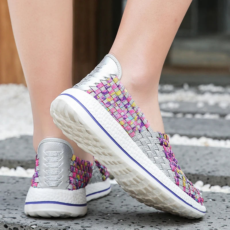 Women Shoes Flats Summer Breathable Sneakers Casual Loafers