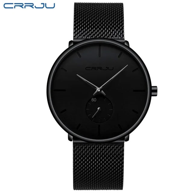 Quartz Casual Sports Wristwatch Waterproof Mesh Band Men Watches Clock