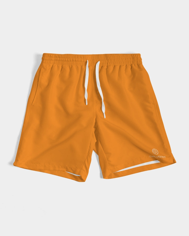 Tangy-Orange 7" Classic Men Swim Trunk