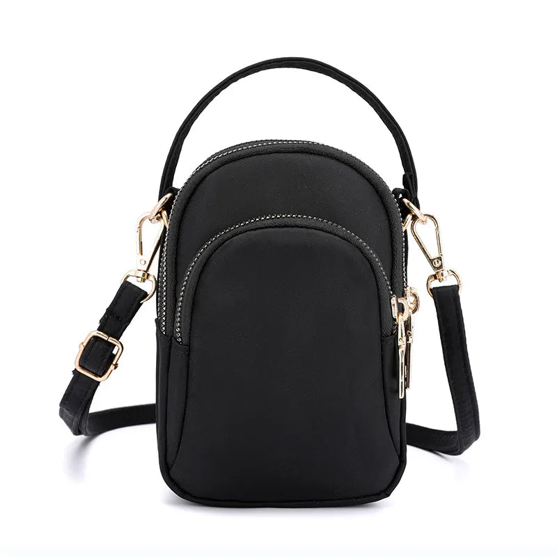 Women's Mini Shoulder Bag Fashion Handbag Zipper Waterproof Flap Crossbody Bag