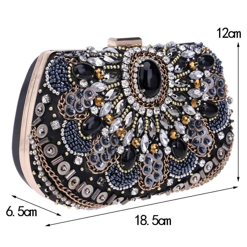 Women Evening Bags Beaded Wedding Handbags Clutch Purse