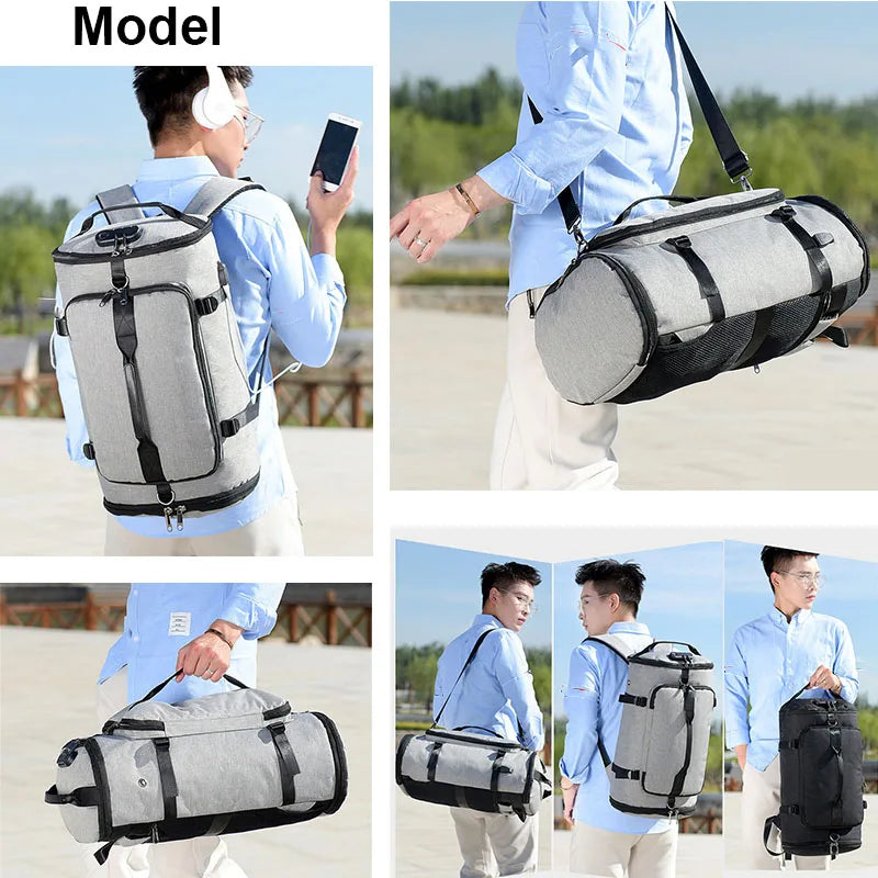 USB Anti-Theft Gym Backpack Bags Fitness Gymtas Bag