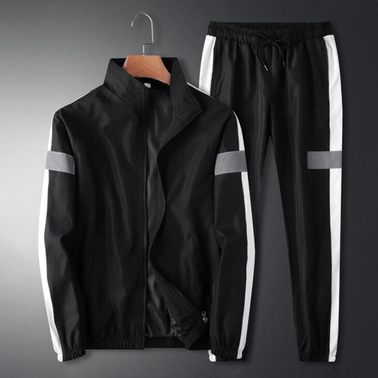 Tracksuit Set Casual Sweatshirts+Pants 2pcs Two Piece Set for Men Clothing