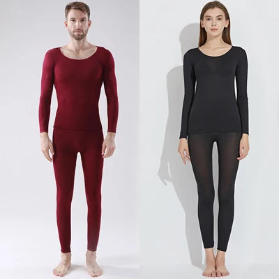 Queenral Long Johns Thermal Underwear Thermo Suit Ultra-Thin Winter Clothes