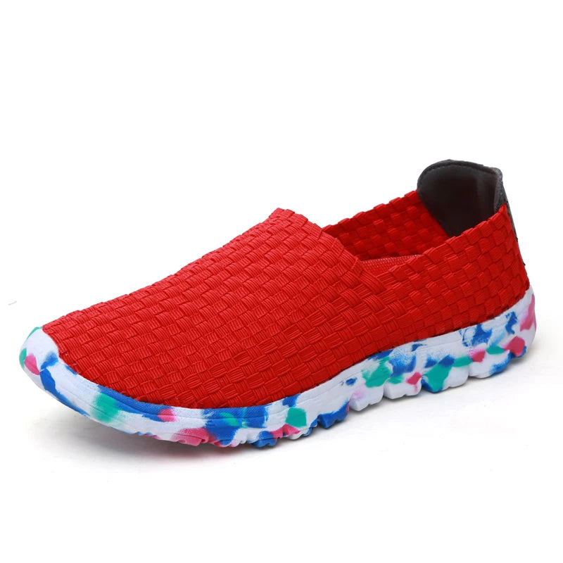 Summer Handmade Woven Shoes Breathable comfortable Women Flats