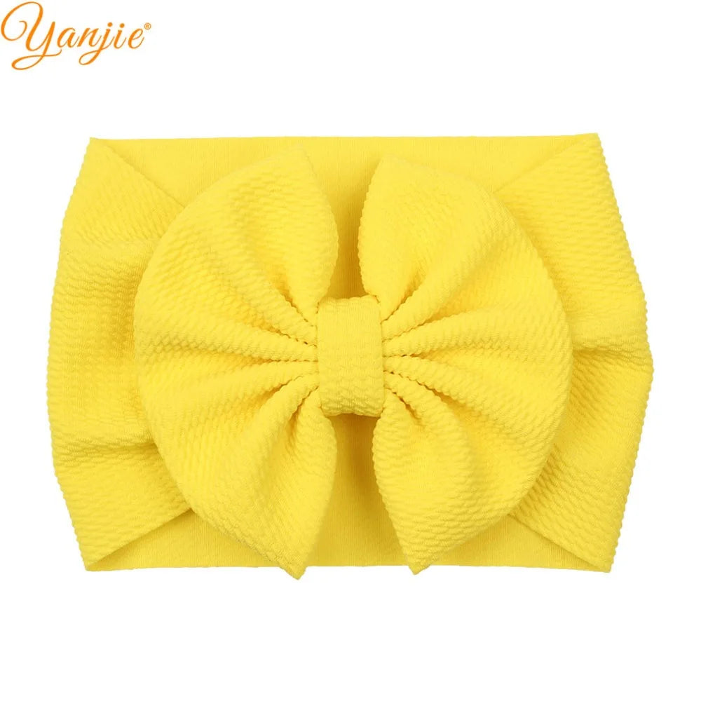 New Turban Fashion 5'' Hair Bows Headband for Kids Headwrap