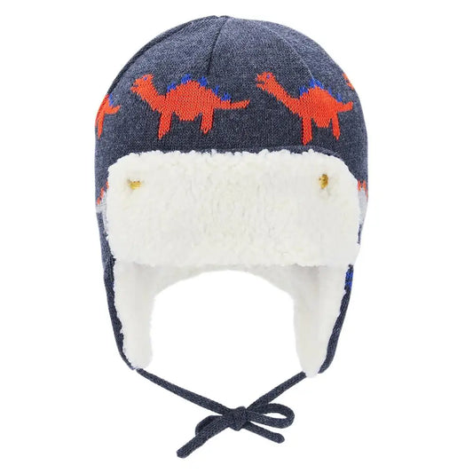 Winter Warm Cartoon Animal Baby Hats Soft Eargflap Hat Beanies Cap