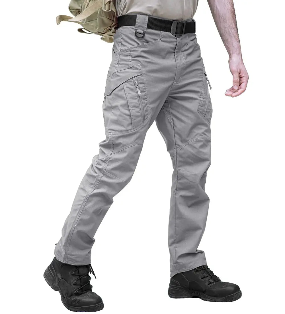 TACVASEN Zipper Pockets Pants Safari Clothing Men‘s Outdoor Cargo Pants