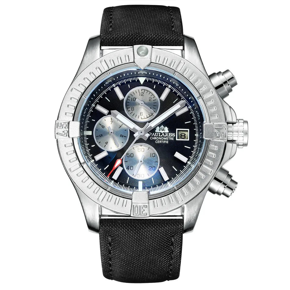 Waterproof Mechanical Wristwatches Sports Chronograph Men Automatic Watch