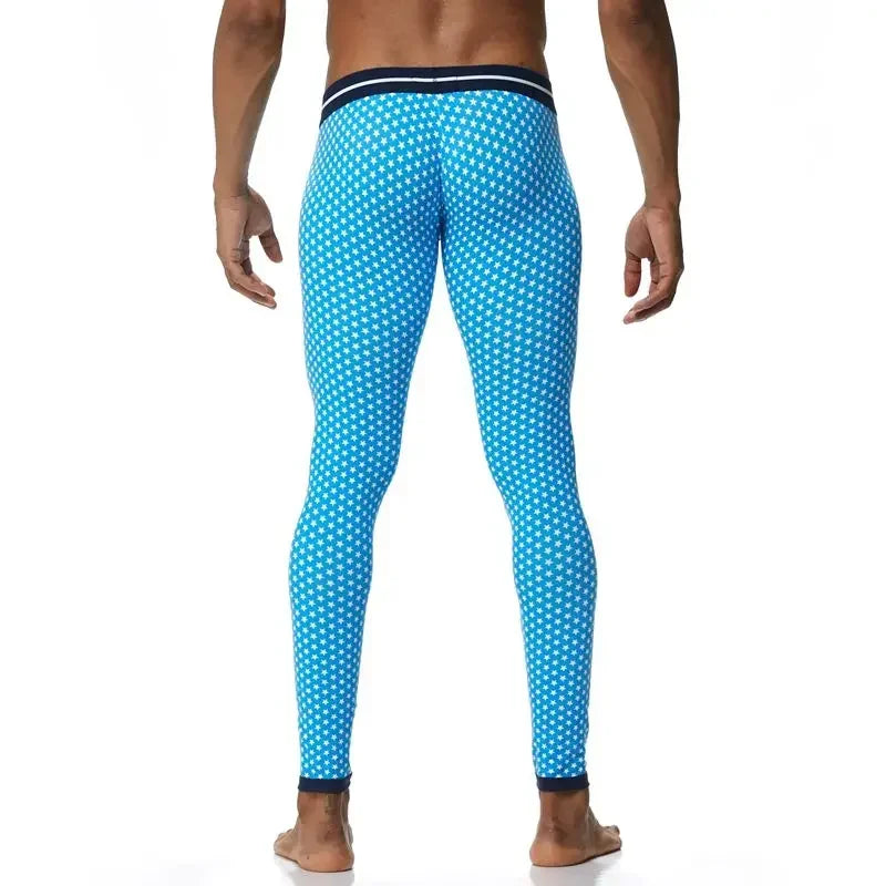 New Men Long Johns Cotton Thermal Underwear Pants