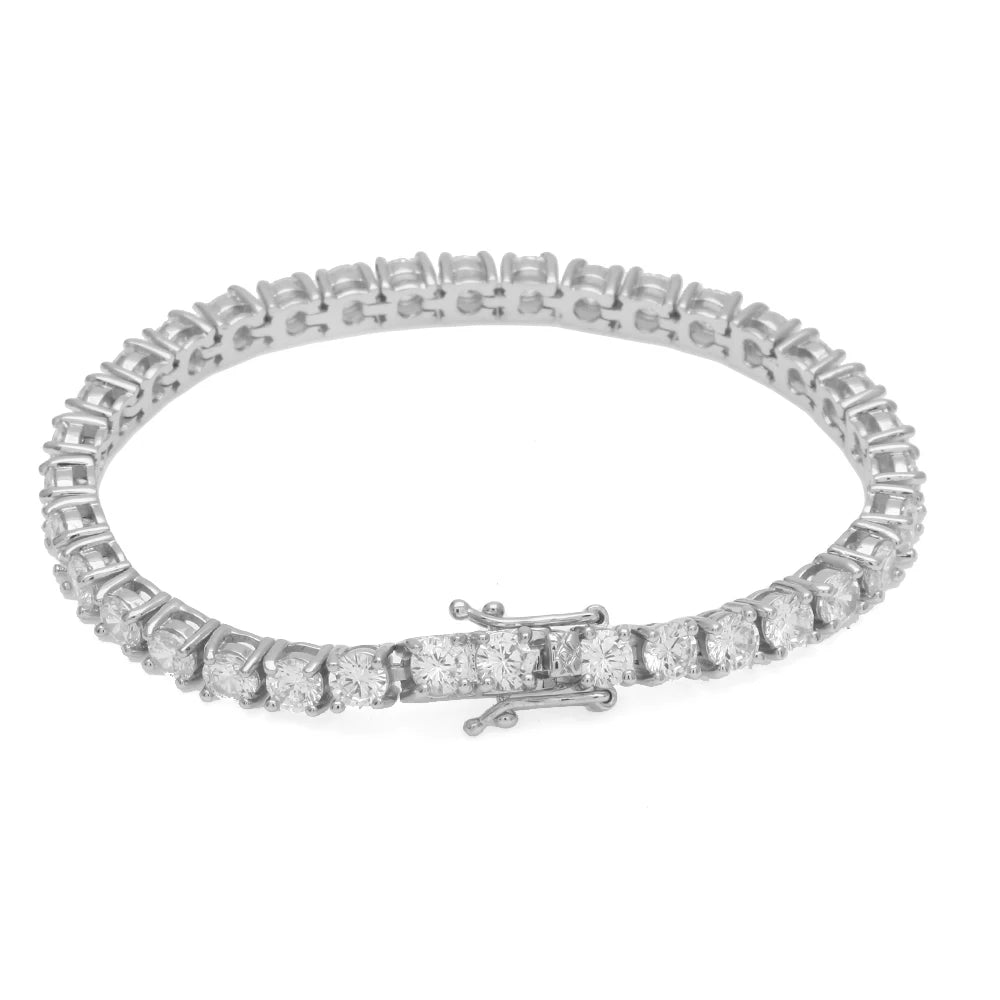 Tennis Bracelet With CZ Hiphop Diamond Tennis Chain for Men