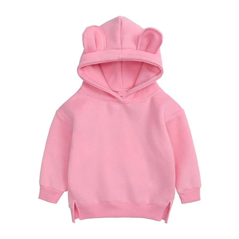 Toddler Baby Kids Boy Girl Hooded Cartoon Ear Hoodie Sweatshirt