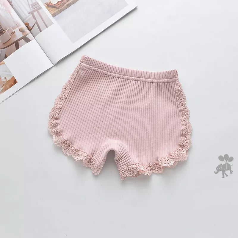 Summer Girls Shorts Top Quality Cotton Lace Safety Panties Kids Short Underwear