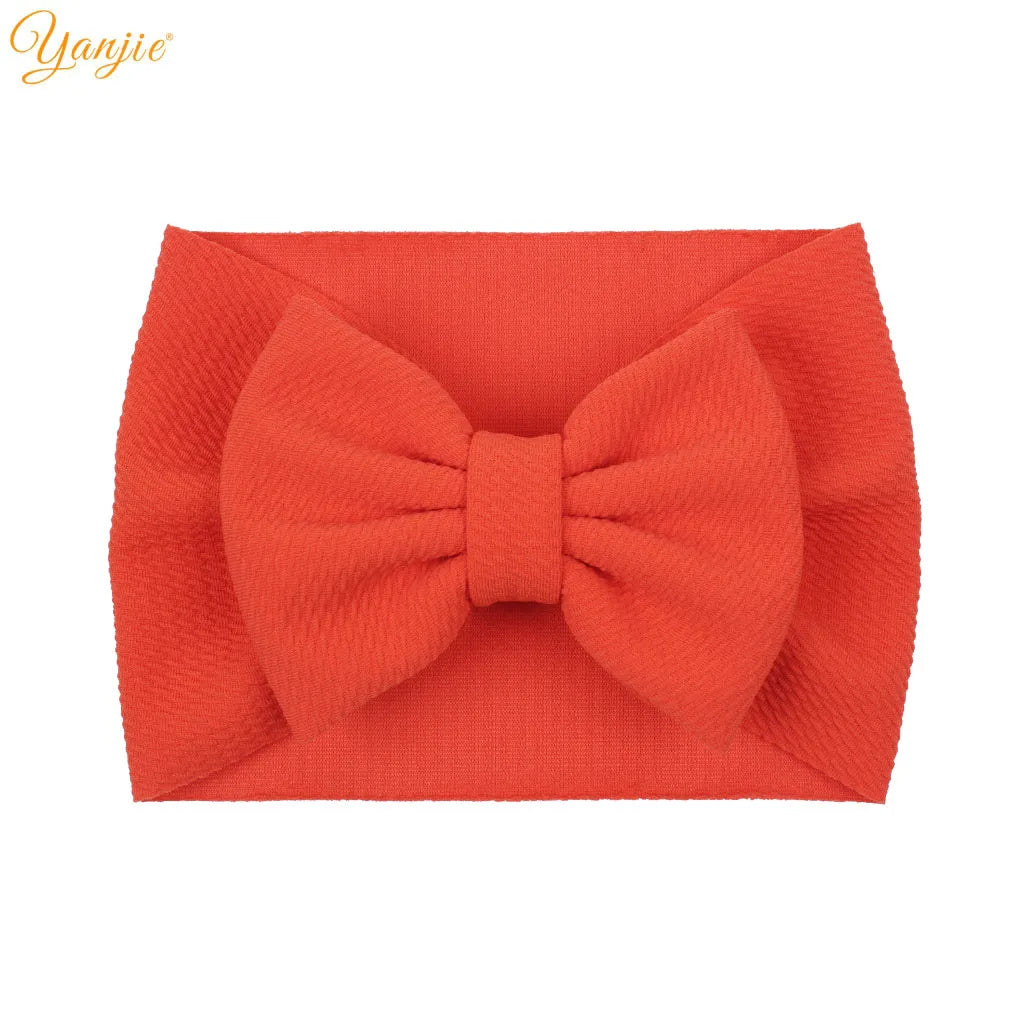 New Turban Fashion 5'' Hair Bows Headband for Kids Headwrap